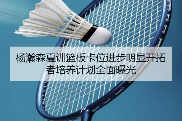 杨瀚森夏训篮板卡位进步明显开拓者培养计划全面曝光